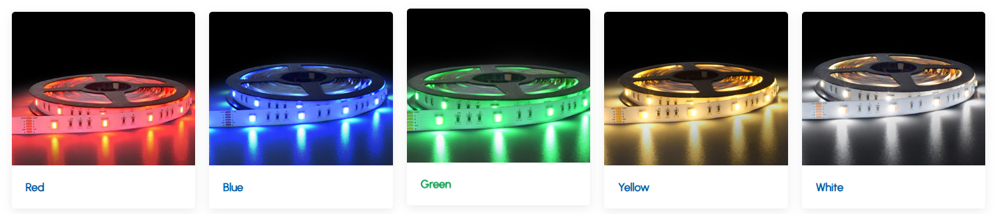 High Density 5 in 1 Colorful LED Light Strip 60 Lamp Beads/m