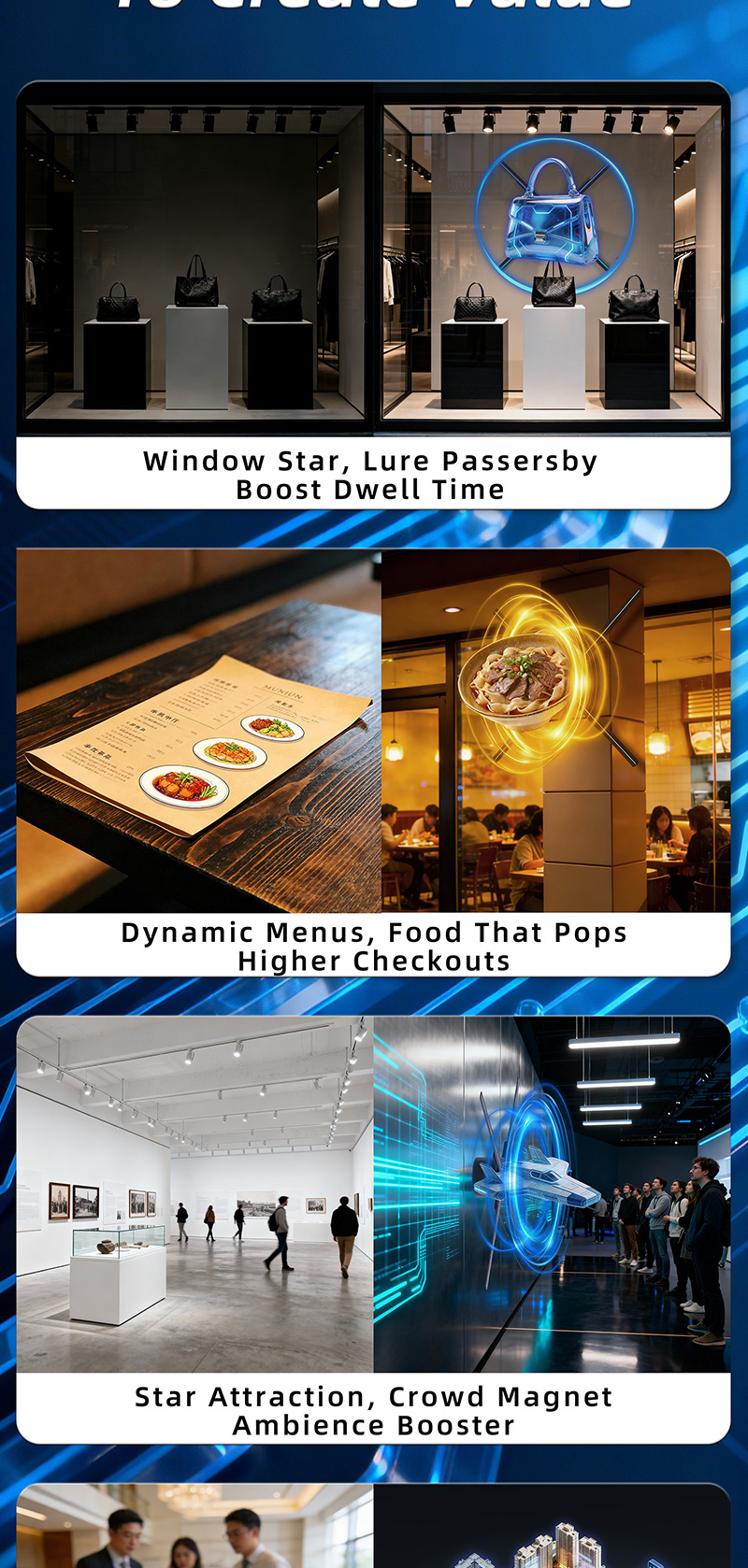 3D Holographic Projection Fan